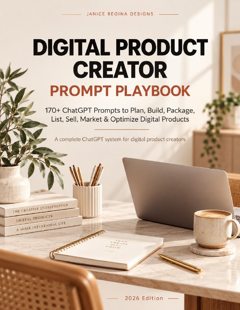 Digital Product Creator Prompt Playbook cover